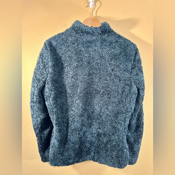 NWT Pendleton Womens Ladies' Fuzzy Zip Jacket in Blue - Picture 6 of 8